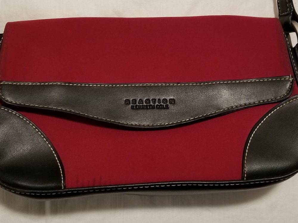 Reaction by Kenneth Cole purse, black/red, used
